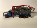 Camion Volvo N88 (caisse espagnole) 1965-1970 - camion bleu transport de bois