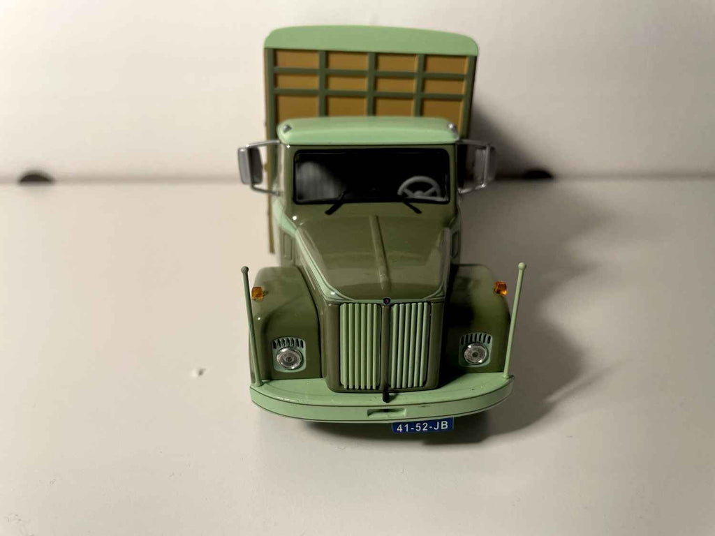 Camion Scania L85 S (capot medio cassone lungo verde e marrone)