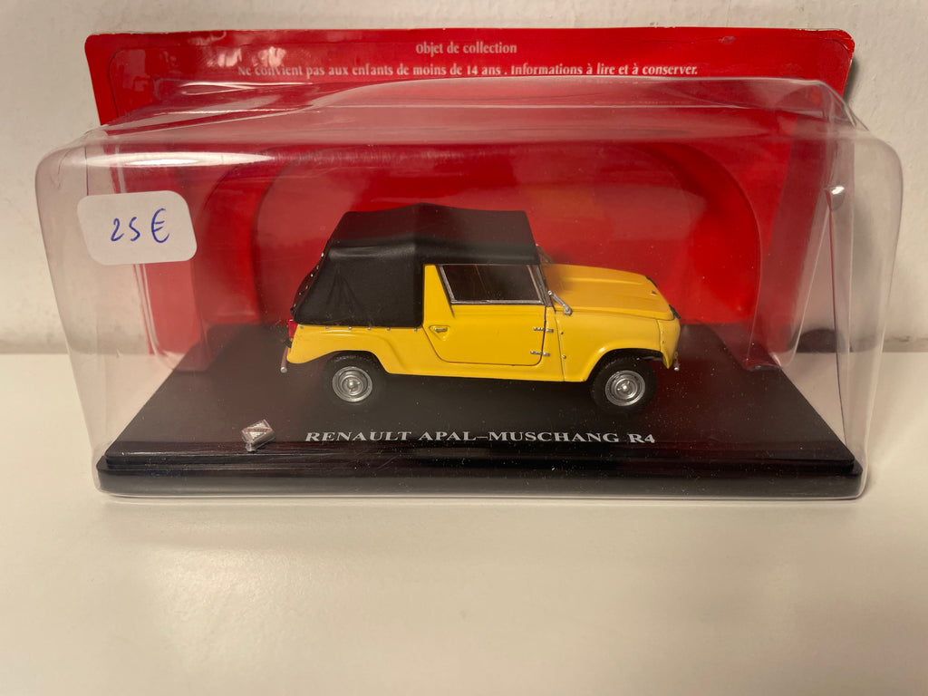 Renault Apal-Muschang R4 jaune et bâche noire