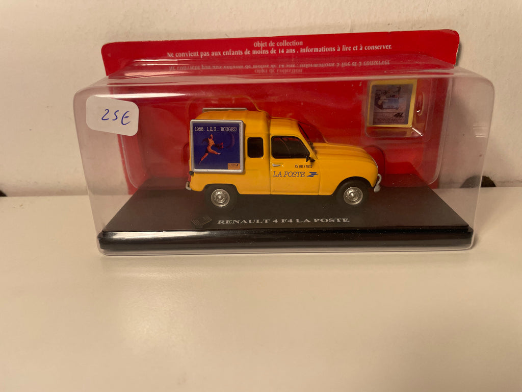 Renault 4 F4 jaune La Poste - PTT