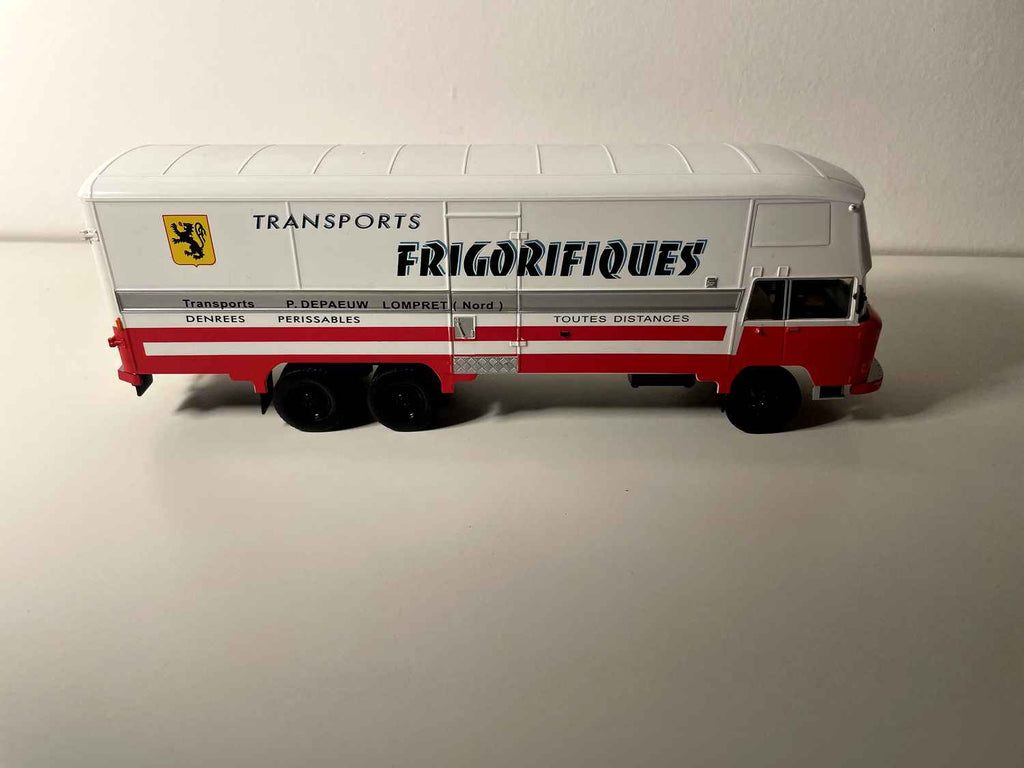 Berliet GPRK 10 Kühllaster Weiß und Rot - Transports P. Depaeuw - Lompret (Nord)