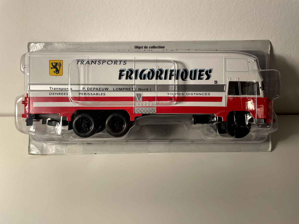 Berliet GPRK 10 Kühllaster Weiß und Rot - Transports P. Depaeuw - Lompret (Nord)