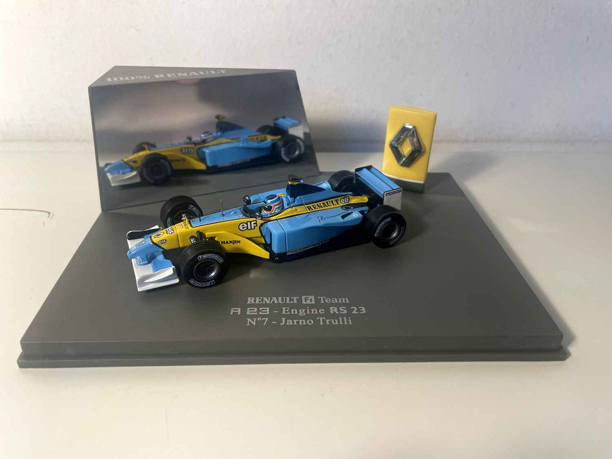 Renault F1 Team R 23 - Motor RS 23 blauw en geel nummer 7 - Jarno Trulli - Formule 1