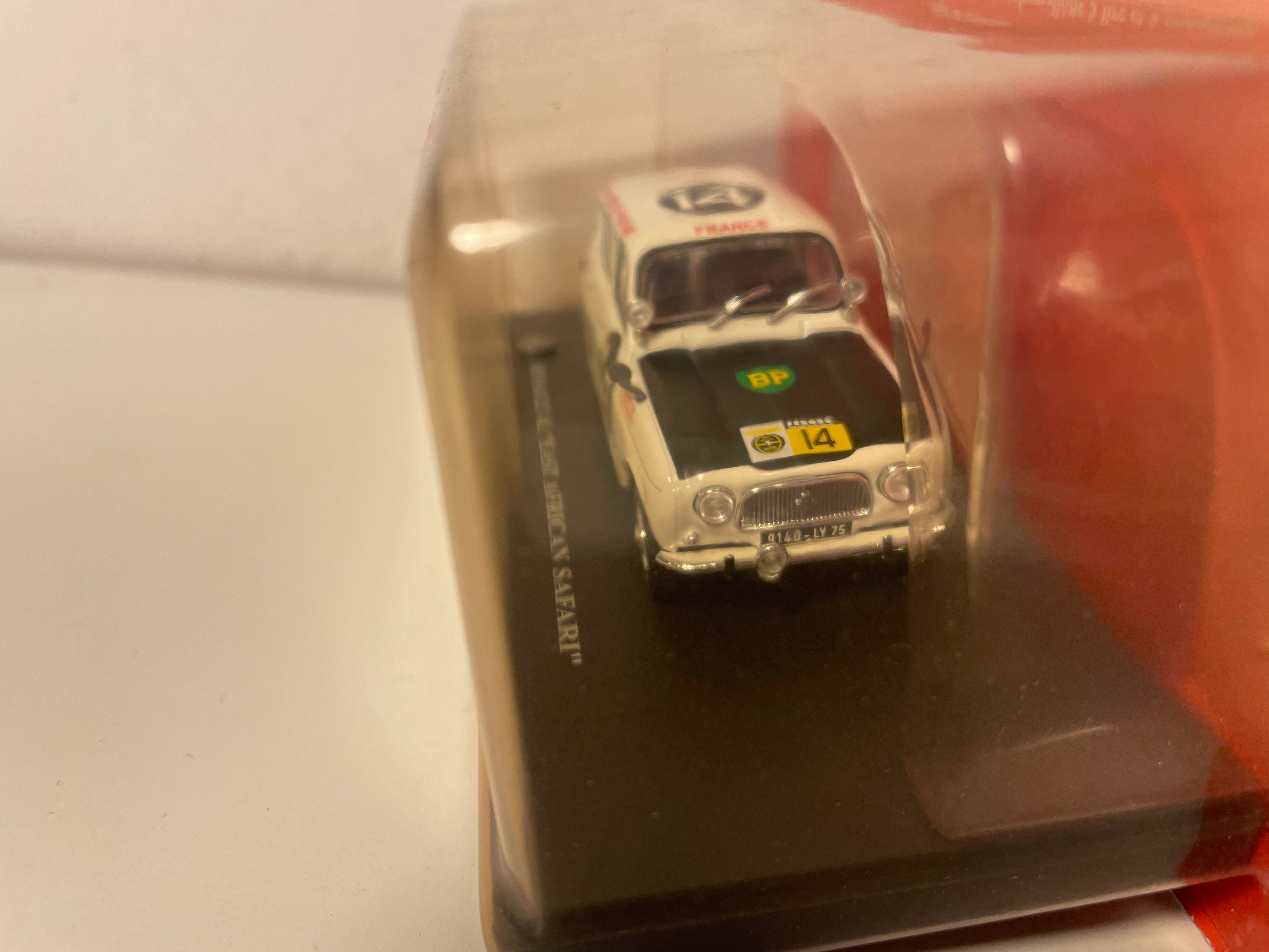 1962 Renault 4 Rally East African Safari White and Black Number 14