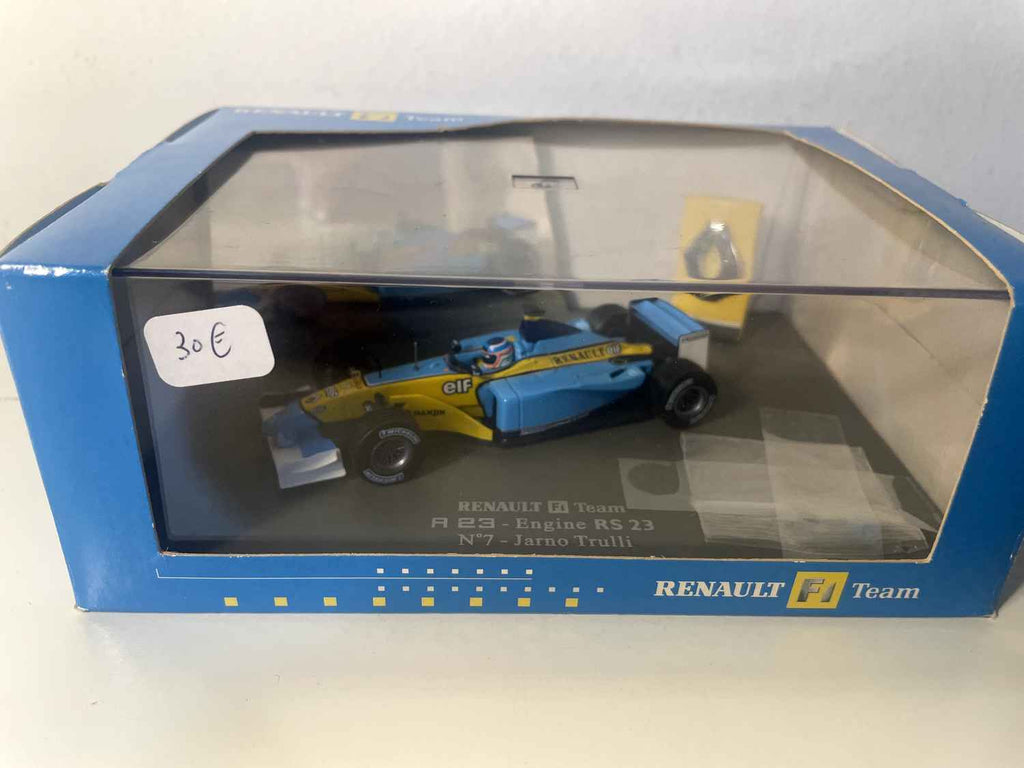 Renault F1 Team R 23 - Motor RS 23 blauw en geel nummer 7 - Jarno Trulli - Formule 1
