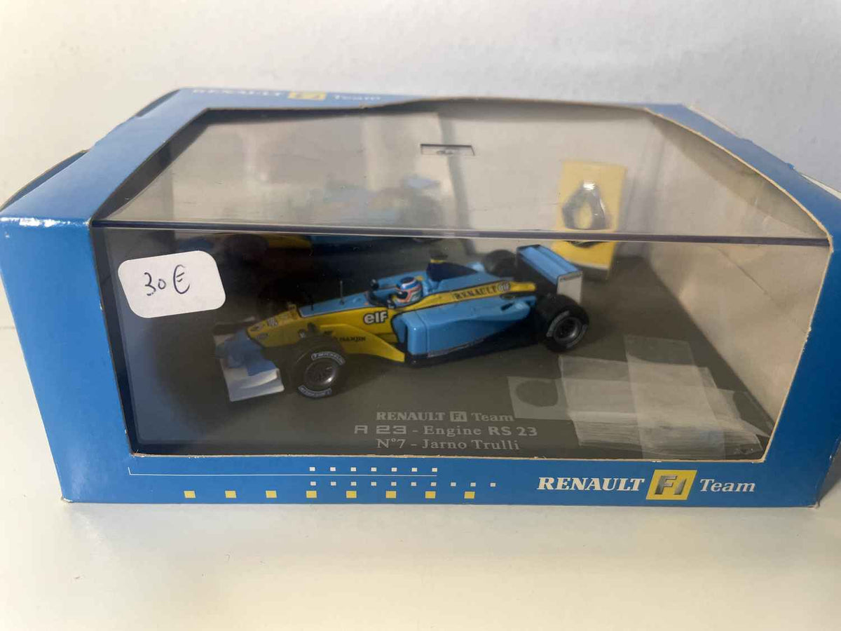 Renault F1 Team R 23 - Motor RS 23 blauw en geel nummer 7 - Jarno Trulli - Formule 1