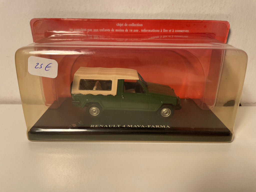 Renault 4 Mava-Farmma Dunkelgrün und beige Dach