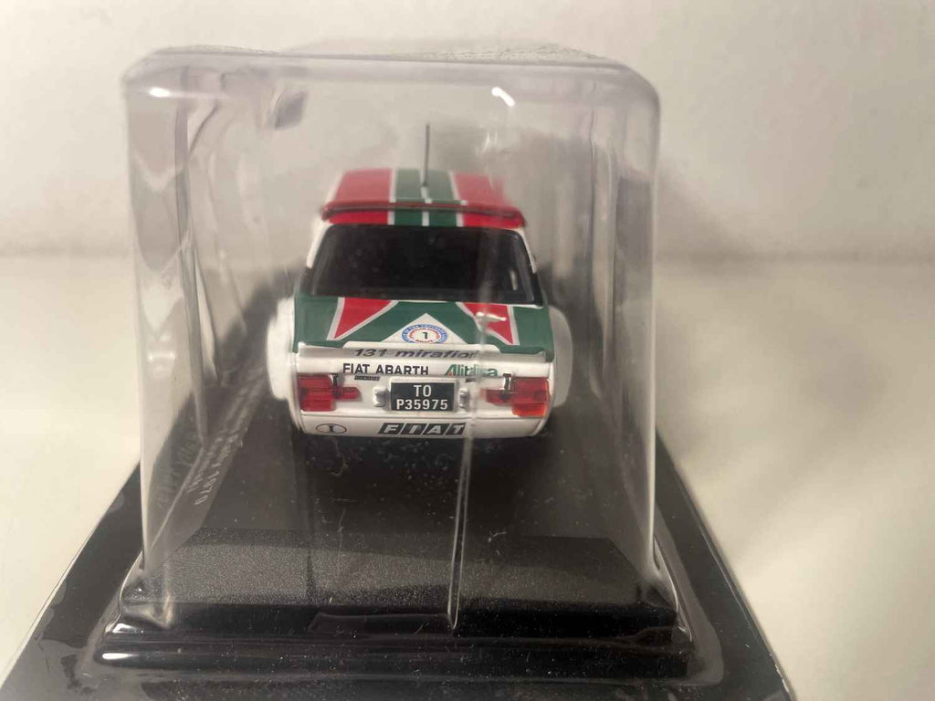 Biało-zielono-czerwony Fiat 131 Abarth numer 1 - 1979 1000 Lakes Rally