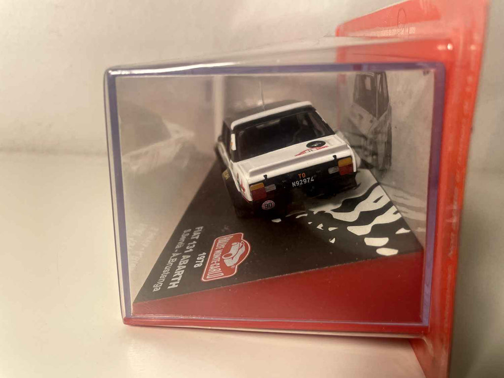 Fiat 131 Abarth White und Black Dach Nummer 11 - Rallye de Monté -Carlo von 1978