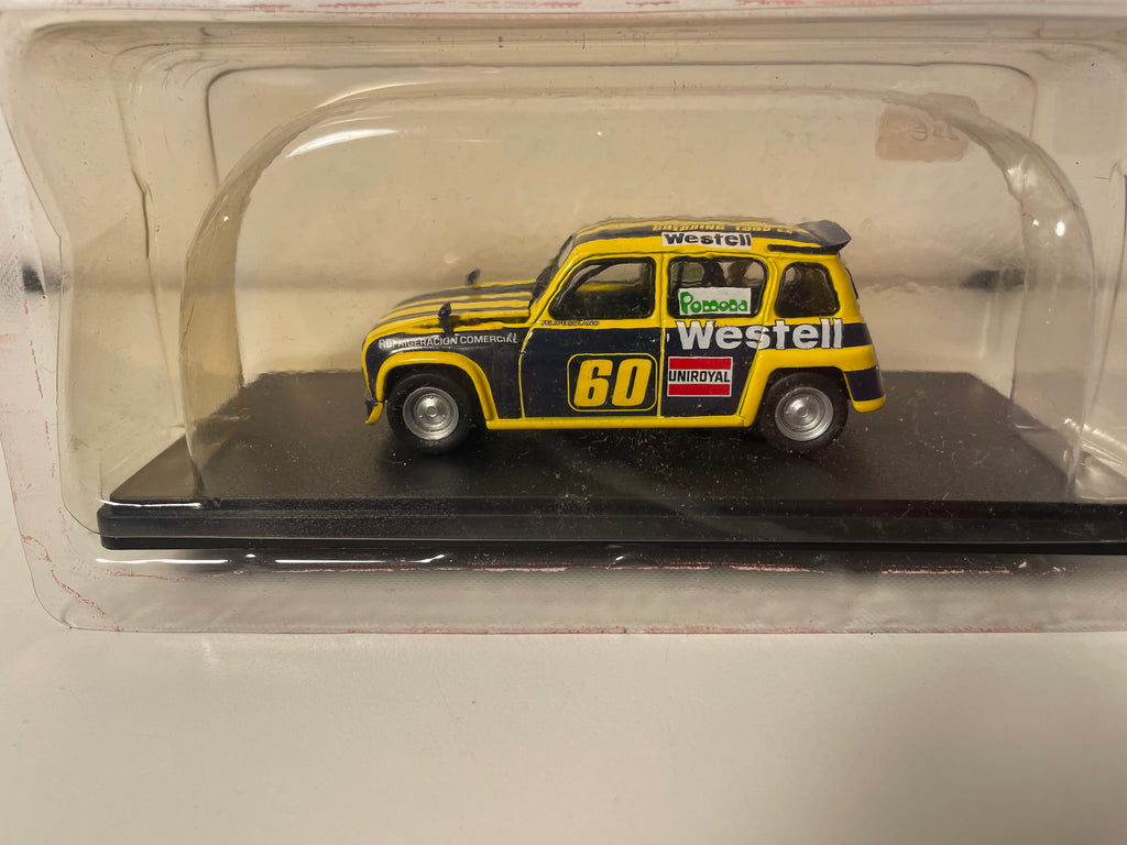 Renault 4 Peter Goldring geel-zwarte strepen