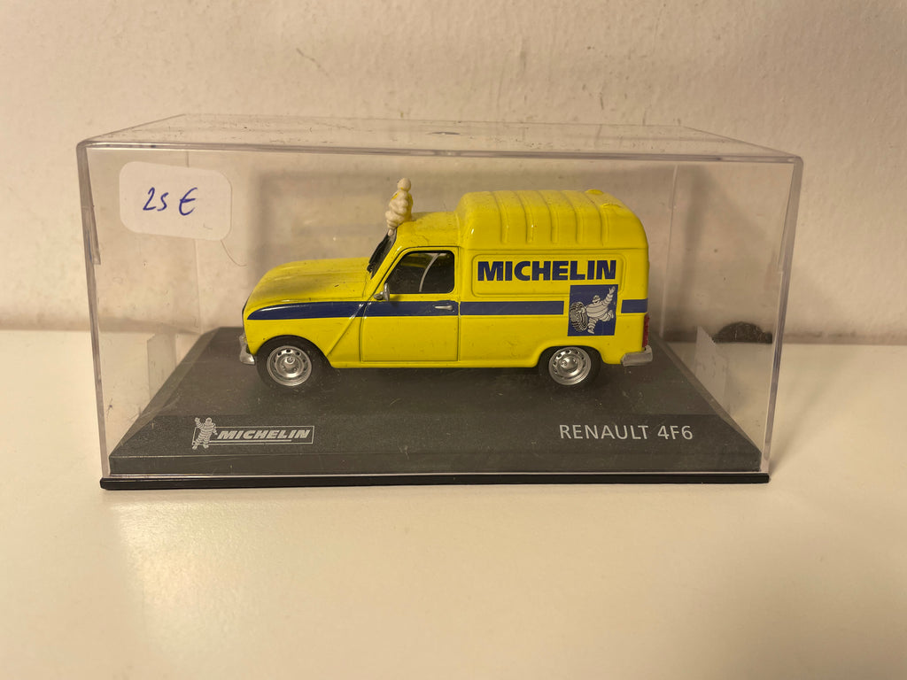 Renault 4F6 jaune Michelin (boite plexi)