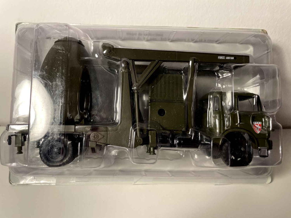 Camion militaire Berliet VTC vert foncé transport de têtes nucléaires missiles S2 (avec blister et carton)