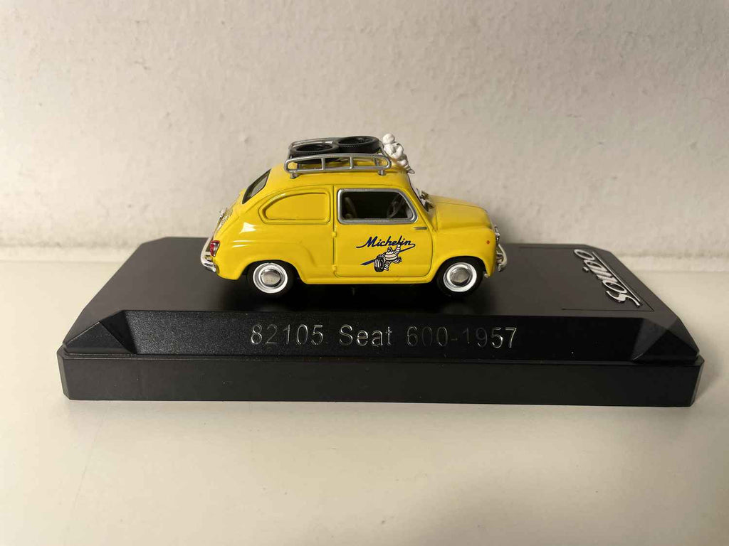 Seat 600 żółty z 1957 roku MICHELIN (odniesienie Solido 82105)