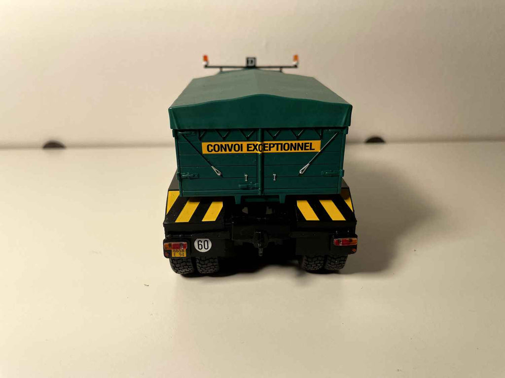 Berliet TBO 15 M3 Pusher Truck voor uitzonderlijke transporten - Groene Transport Handling Truck Dessirier Zucconi