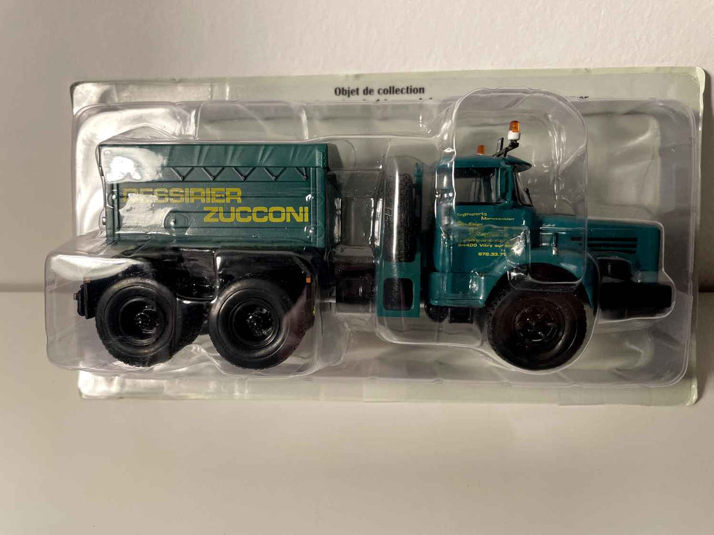 Berliet TBO 15 M3 Pusher Truck voor uitzonderlijke transporten - Groene Transport Handling Truck Dessirier Zucconi