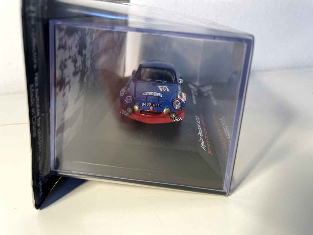 Renault Alpine A110 bleue numéro 3 - rallye neige et glace de 1972