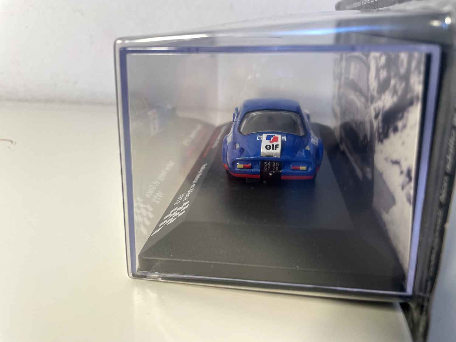 Renault Alpine A110 bleue numéro 3 - rallye neige et glace de 1972