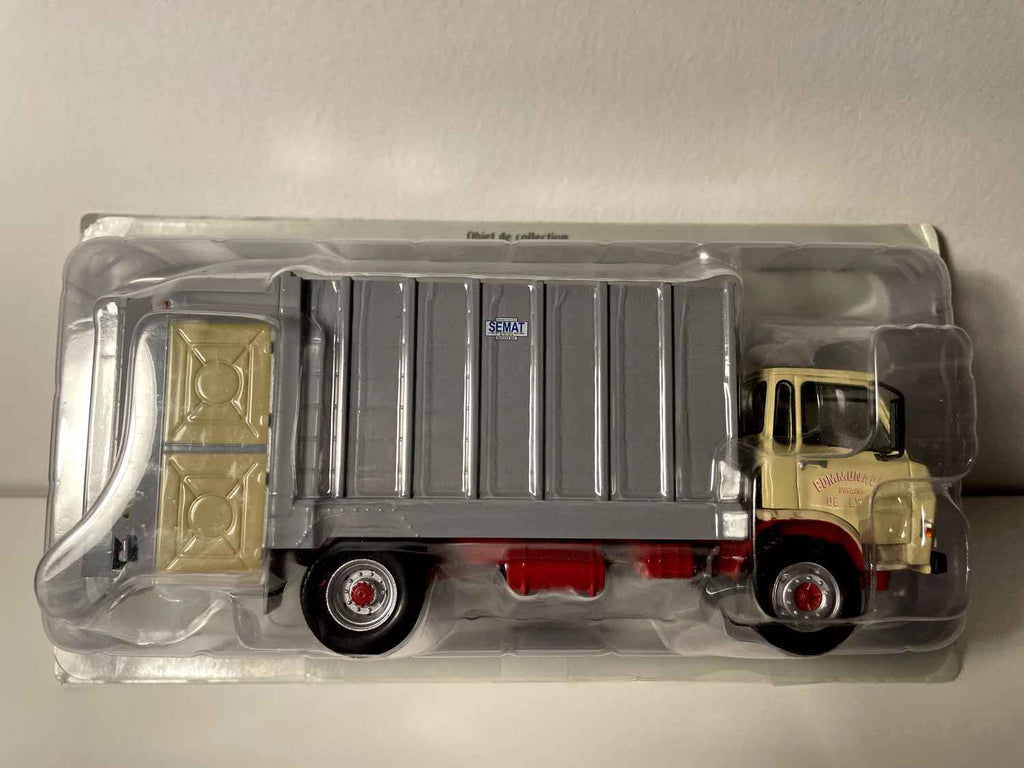Berliet GC 100 Gelb und Grau - Müllwagen für die Abfallsammlung