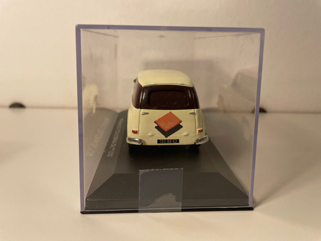 Renault Colorale beżowy i brązowy z reklamą LU (Lefèvre i Utile)