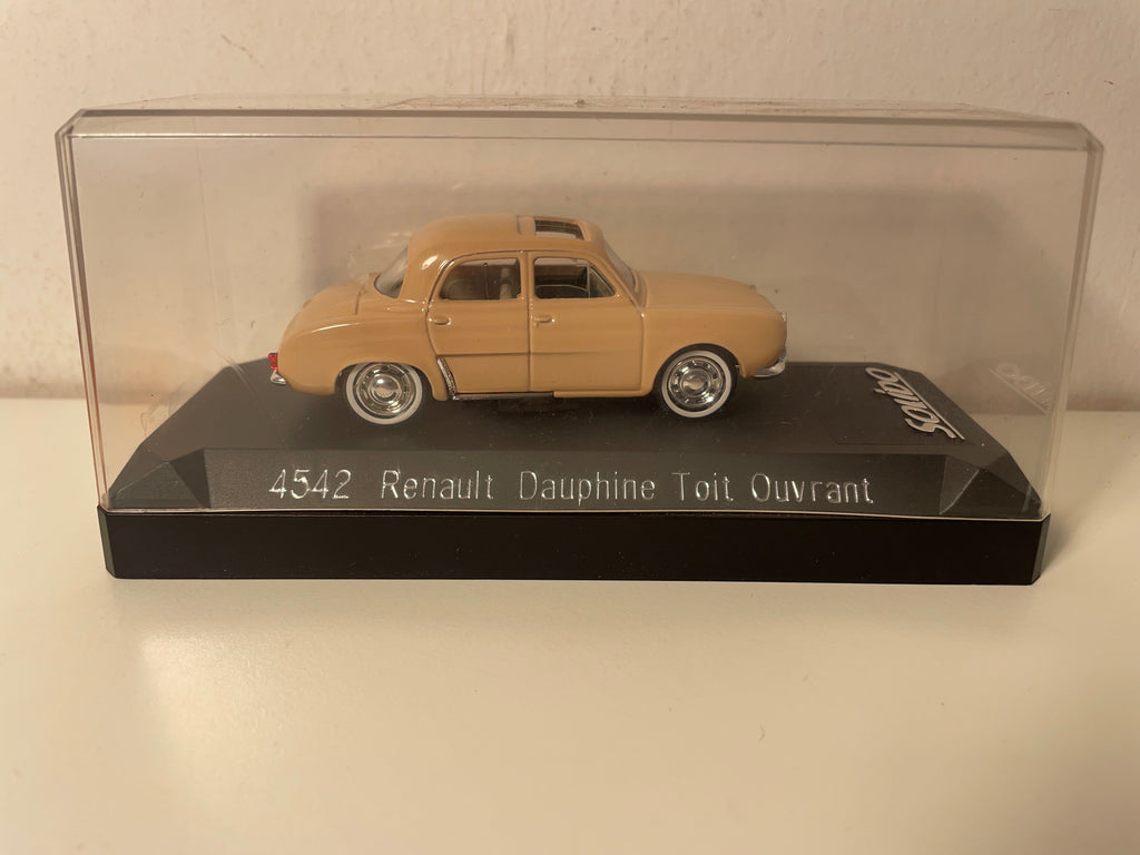 Renault Dauphine met lichtbruin schuifdak (met kartonnen doos) Solido referentie 4542