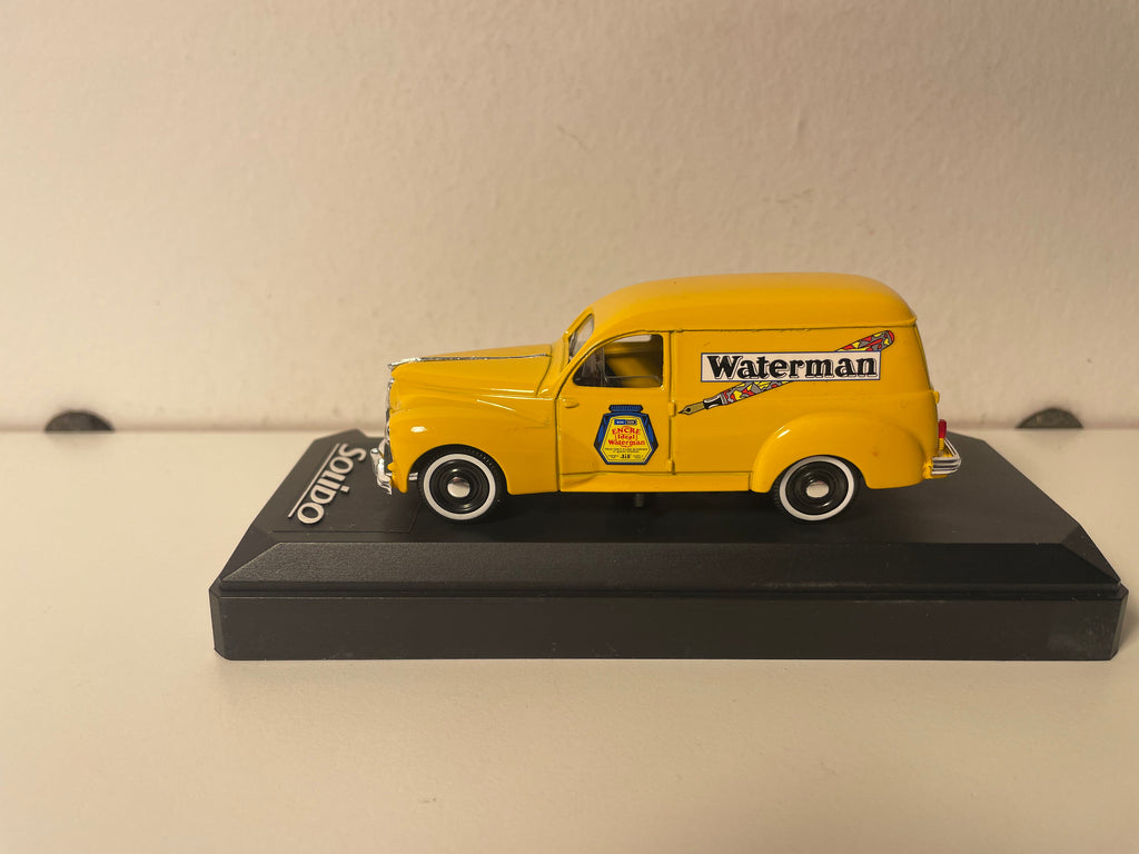 Peugeot 203 commerciale jaune - Publicité WATERMAN (Solido référence 4552)