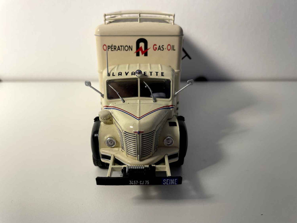 Camion Berliet GLC 6 beige LAVALETTE BOSCH avec 8 fenêtres (avec blister et carton)