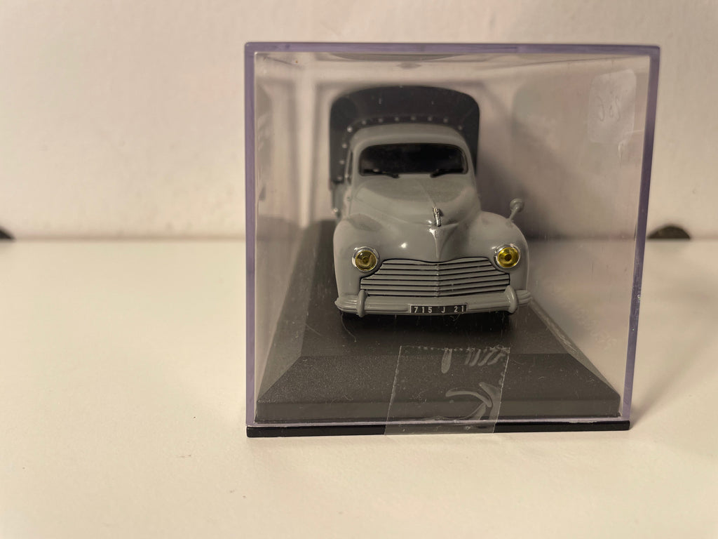 Peugeot 203 grau Planen-Pick-up - Werbung für die Maurerfirma Soarès)