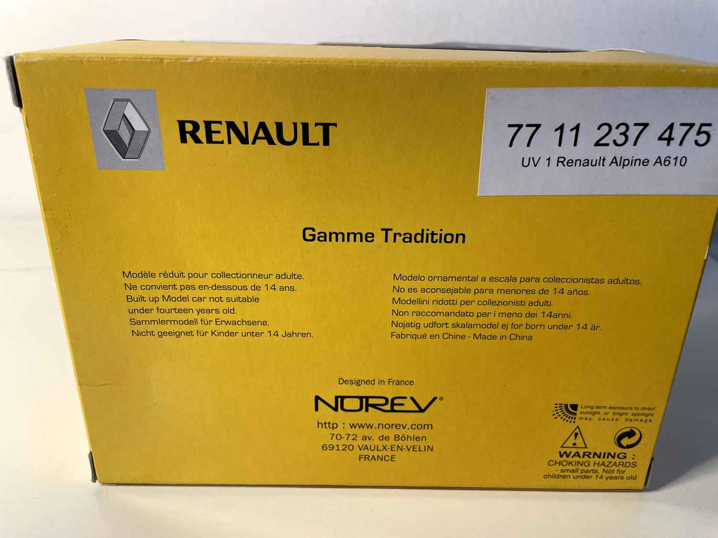 Renault Alpine A610 bleue (coffret boite rectangle) - Norev