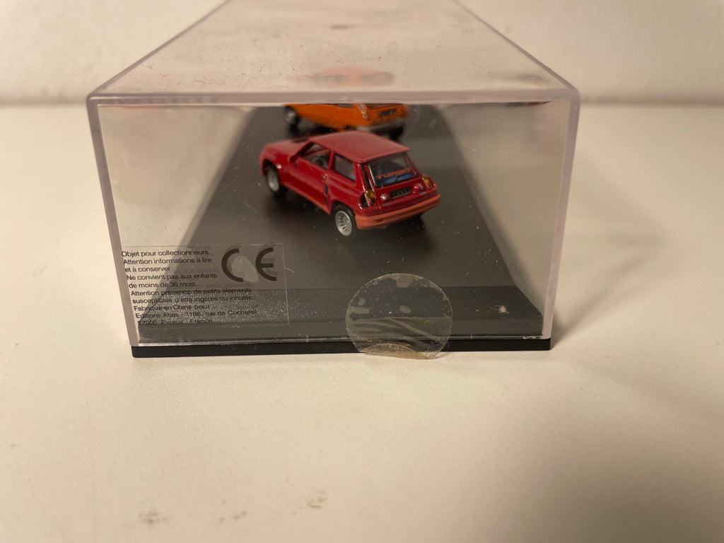 Renault 5 TL orange de 1972 + Renault 5 Turbo rouge de 1980 (Echelle HO)