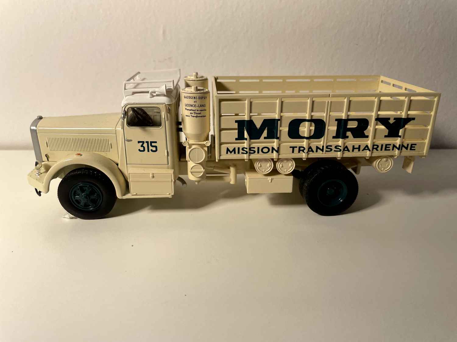 Camión Berliet GDME 10 MORY misión Transsaharienne (con blister y con cartón)