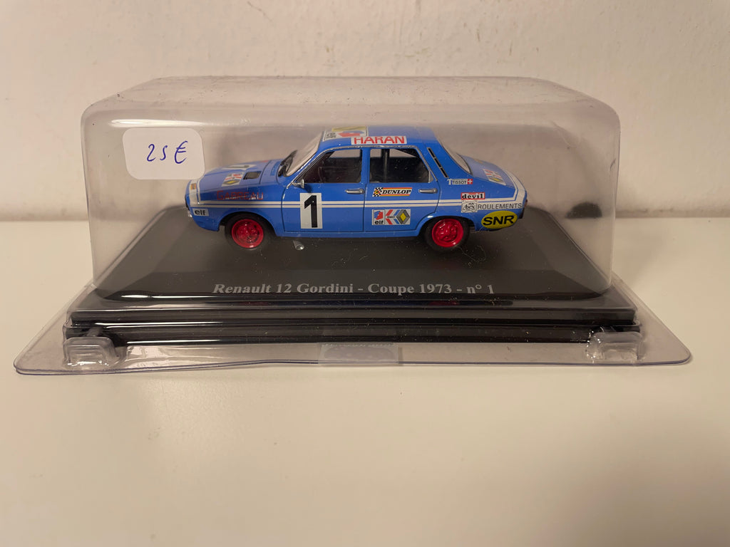 Renault 12 Gordini niebieski numer 1 - Coupe 1973