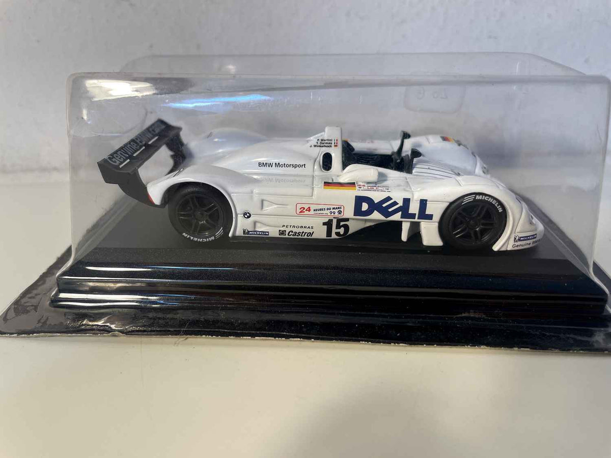 BMW V12 LMR blanche numéro 15 (24 heures du Mans de 1999) - voiture sous blister