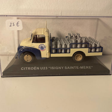 Blo a beige Citroën U23 mat ISIGNY SAINTE-MERE Reklam (Mëllechcamion)
