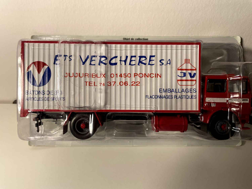 Kamion Berliet GR 231 czerwony i biały - Transporty Etablissement Verchère S.A.