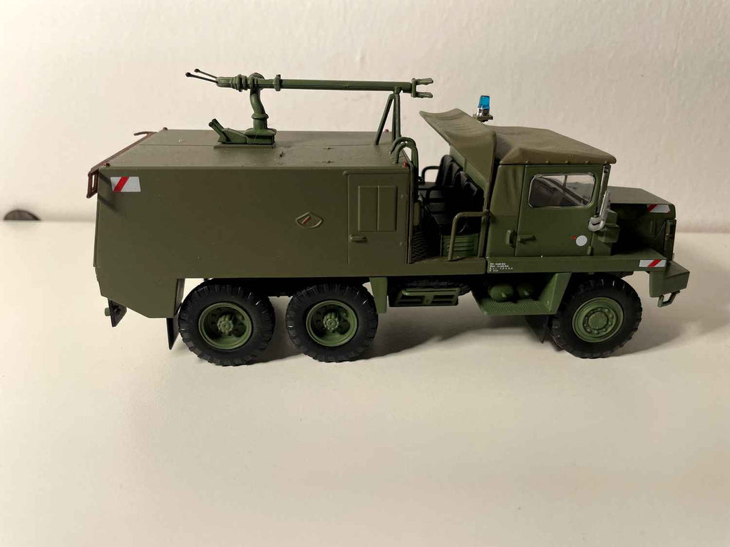 Camion militare Berliet GBC 8 KT furgone pompa mista