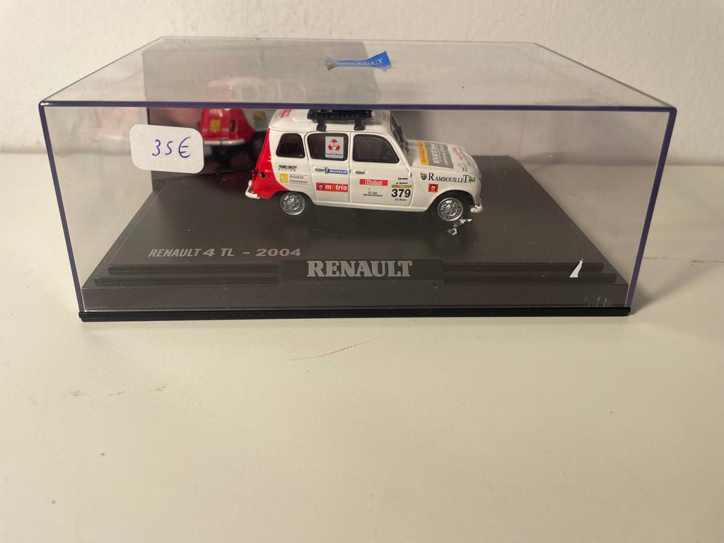 Renault 4 TL blanche numéro 379 (voiture de rallye) - NOREV (coffret boite rectangle)