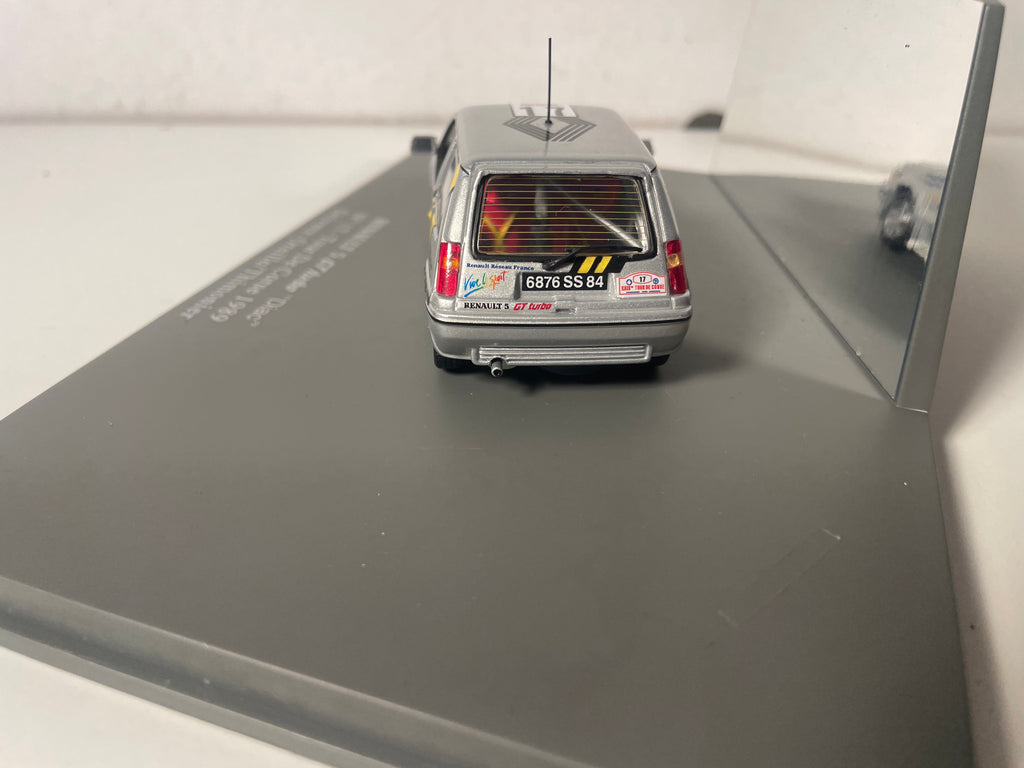 Renault 5 GT Turbo "Diac" grise et jaune numéro 17 - Tour de Corse 1989 - NOREV (coffret boite rectangle)
