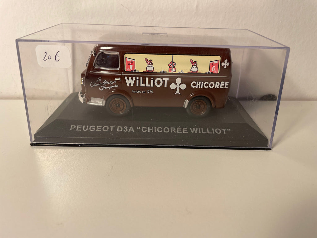 Peugeot D3A braun - Werbung für WILLIOT-Zichorie