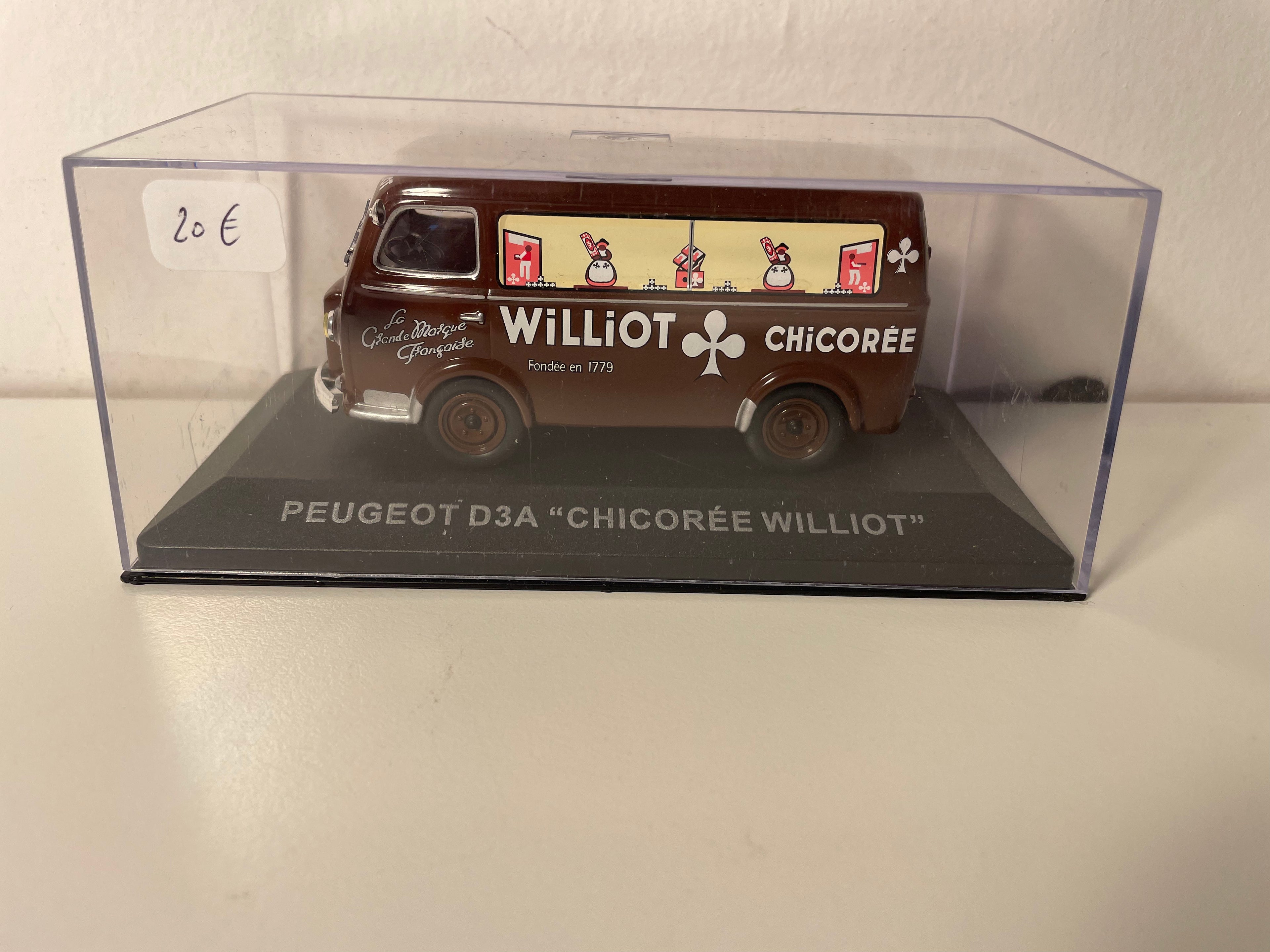 Peugeot D3A braun - Werbung für WILLIOT-Zichorie