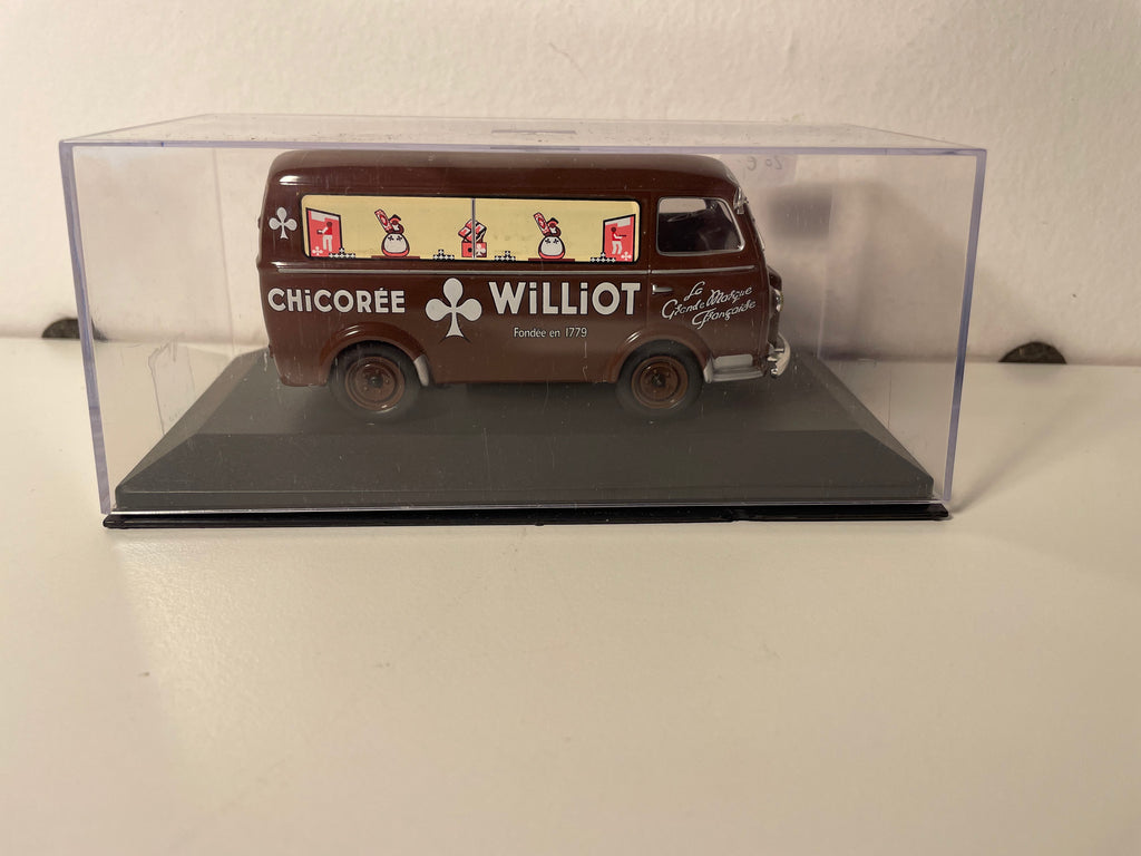 Peugeot D3A braun - Werbung für WILLIOT-Zichorie