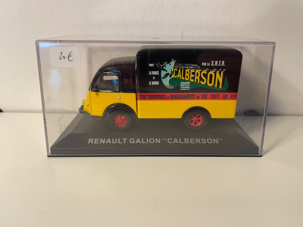 Renault Galion jaune et noir - Publicité CALBERSON (transports de déménagements)