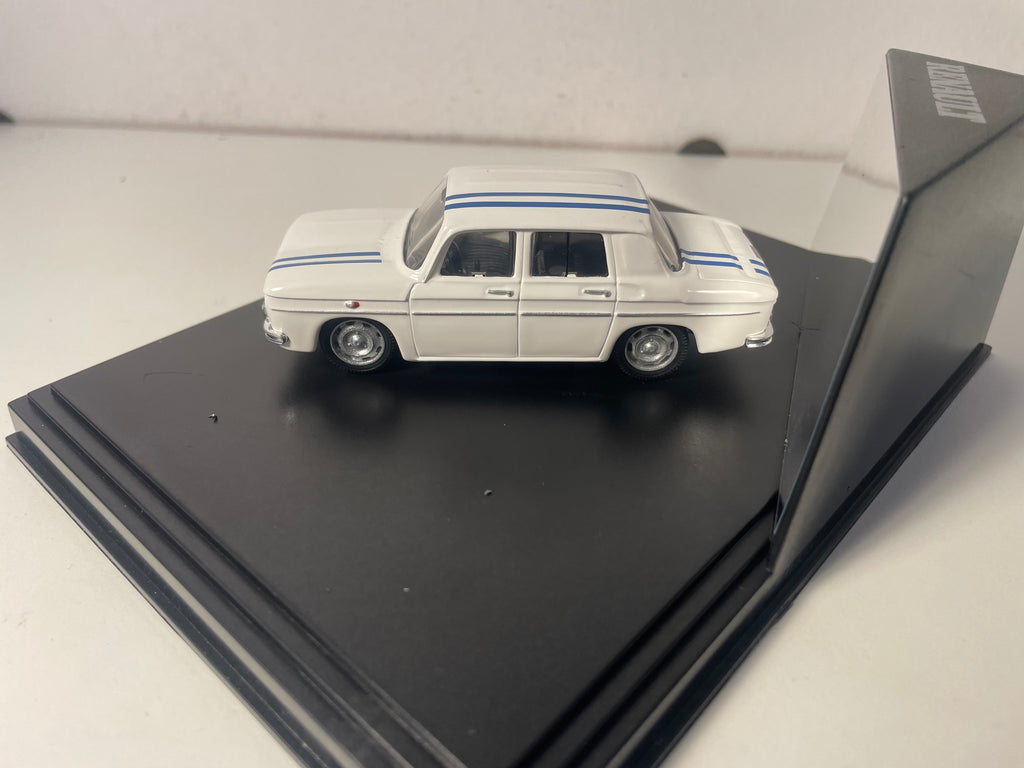 Renault 8 Gordini 1300 cc blanche et liserets bleus de 1967 - NOREV (coffret boite rectangle)