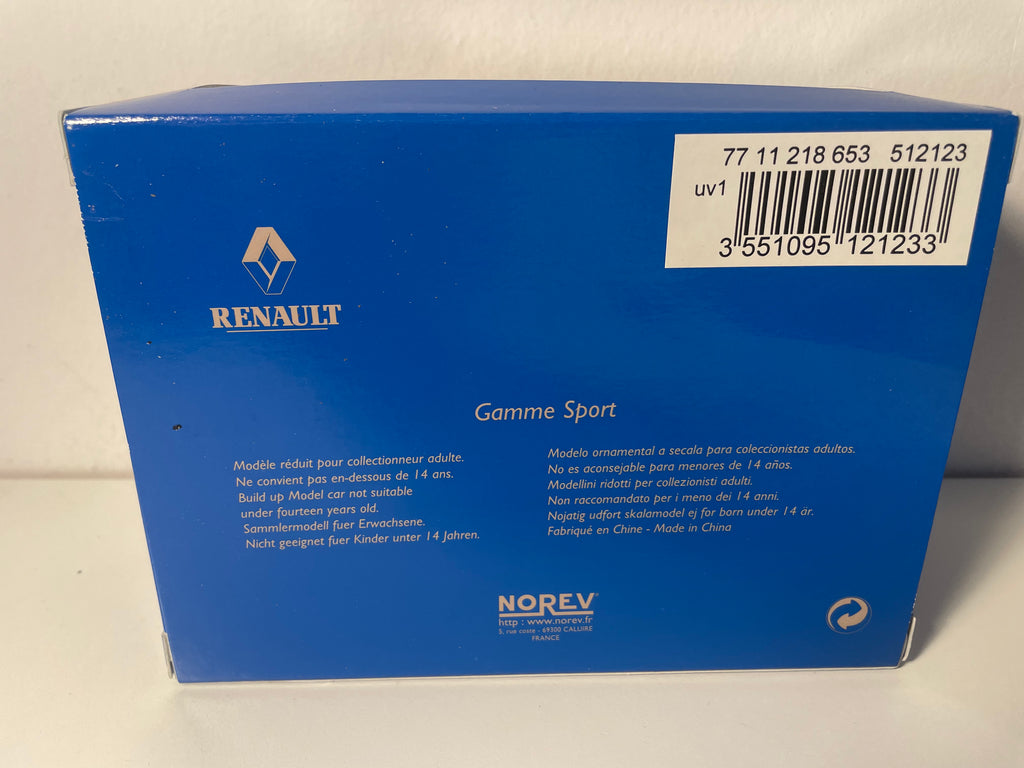 Renault 8 Gordini 1300 cc blanche et liserets bleus de 1967 - NOREV (coffret boite rectangle)