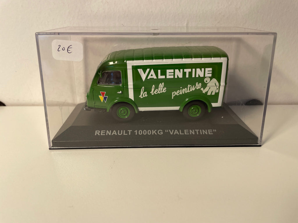 Renault 1000 Kg vert - Publicité sur la peinture VALENTINE