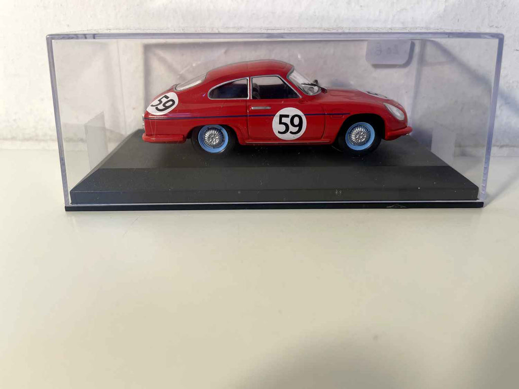 DB Panhard HBR4 rout mat groen Streifen Nummer 59 - 24 Stonnen vum Mans vun 1959