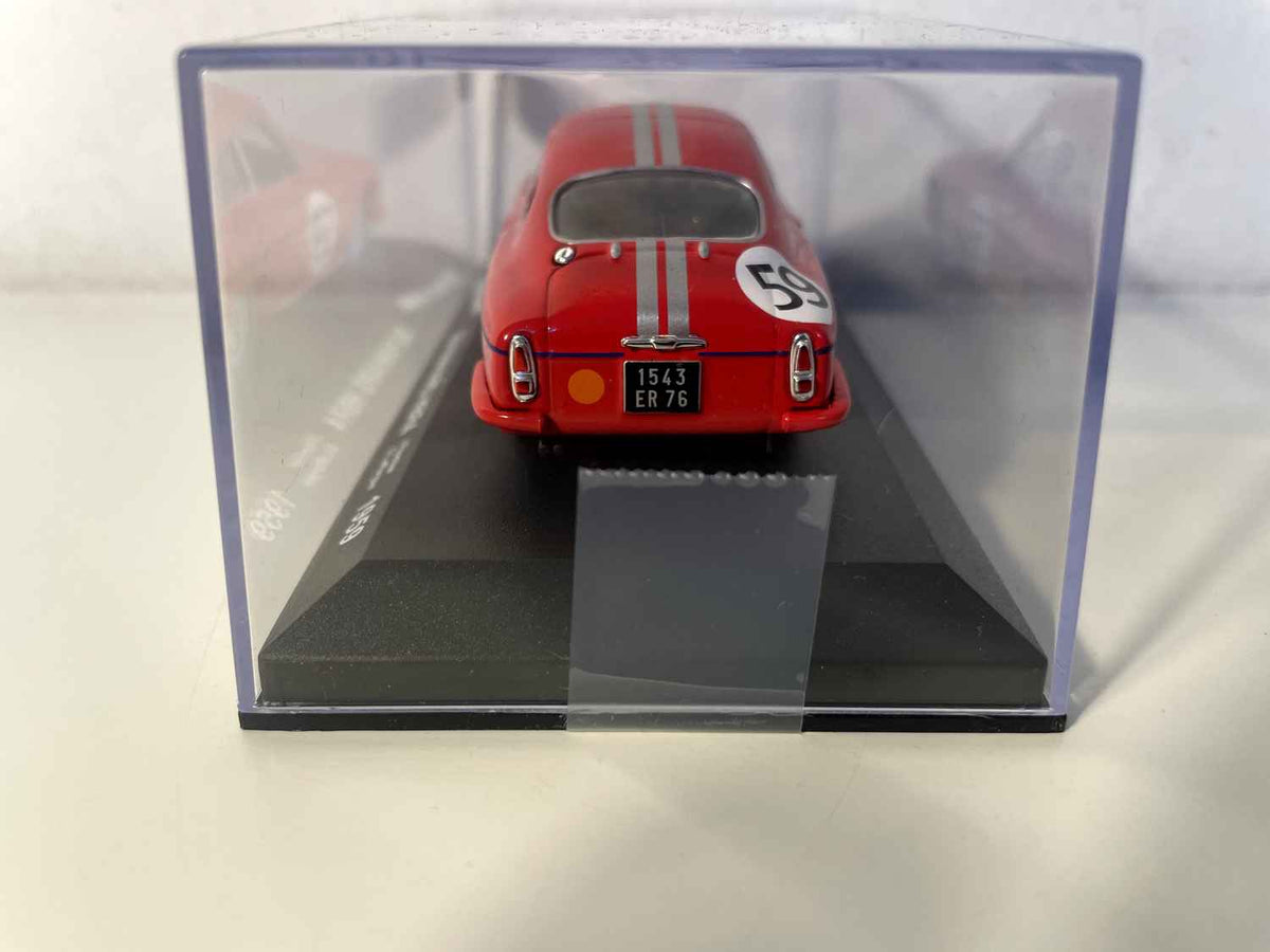 DB Panhard HBR4 vermelho com faixas cinzas número 59 - 24 horas de Le Mans de 1959