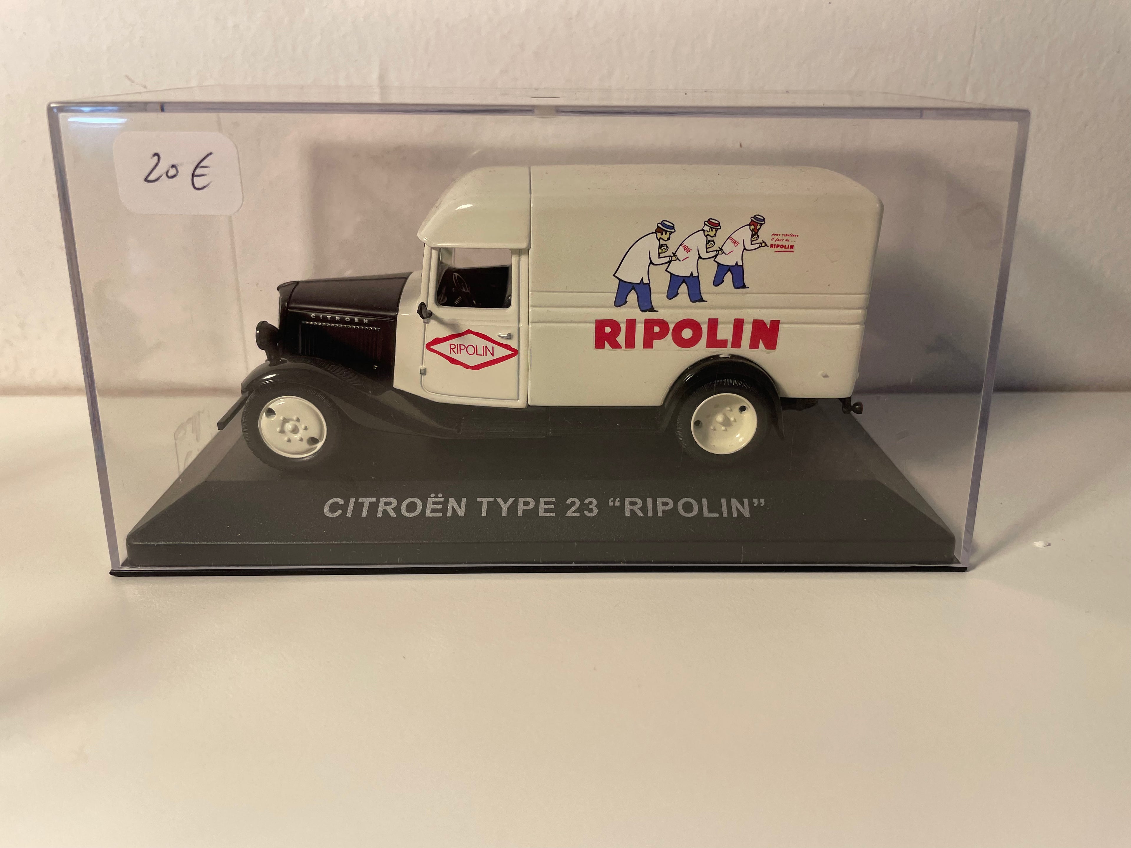 Citroën type 23 beige en zwart - Advertentie op RIPOLIN verf