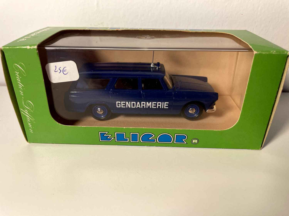 Peugeot 404 Break blou Gendarmerie vu 1964 (Eligor Referenz 1139)