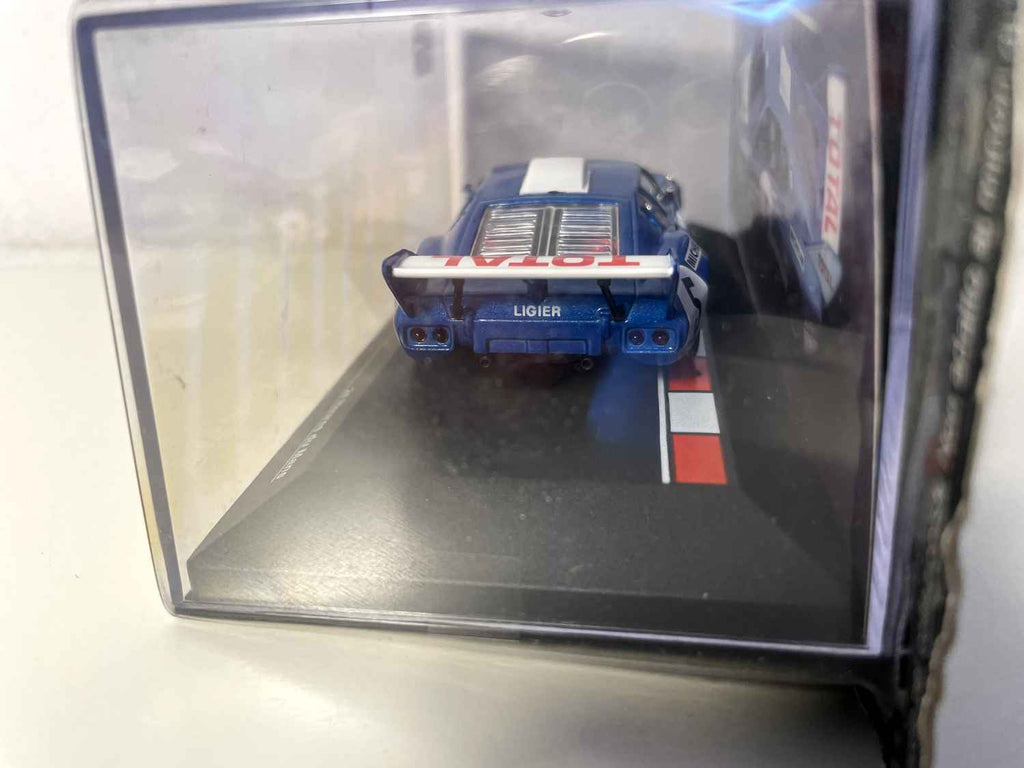 Ligier JS2 blo a wäiss Nummer 5 - 24 Stonnen vum Mans 1975