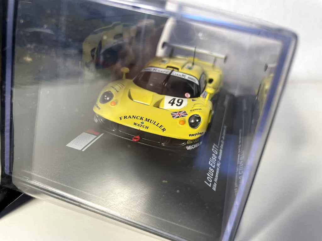 Lotus Elise GT1 żółty numer 49 - 24 godziny Le Mans 1997